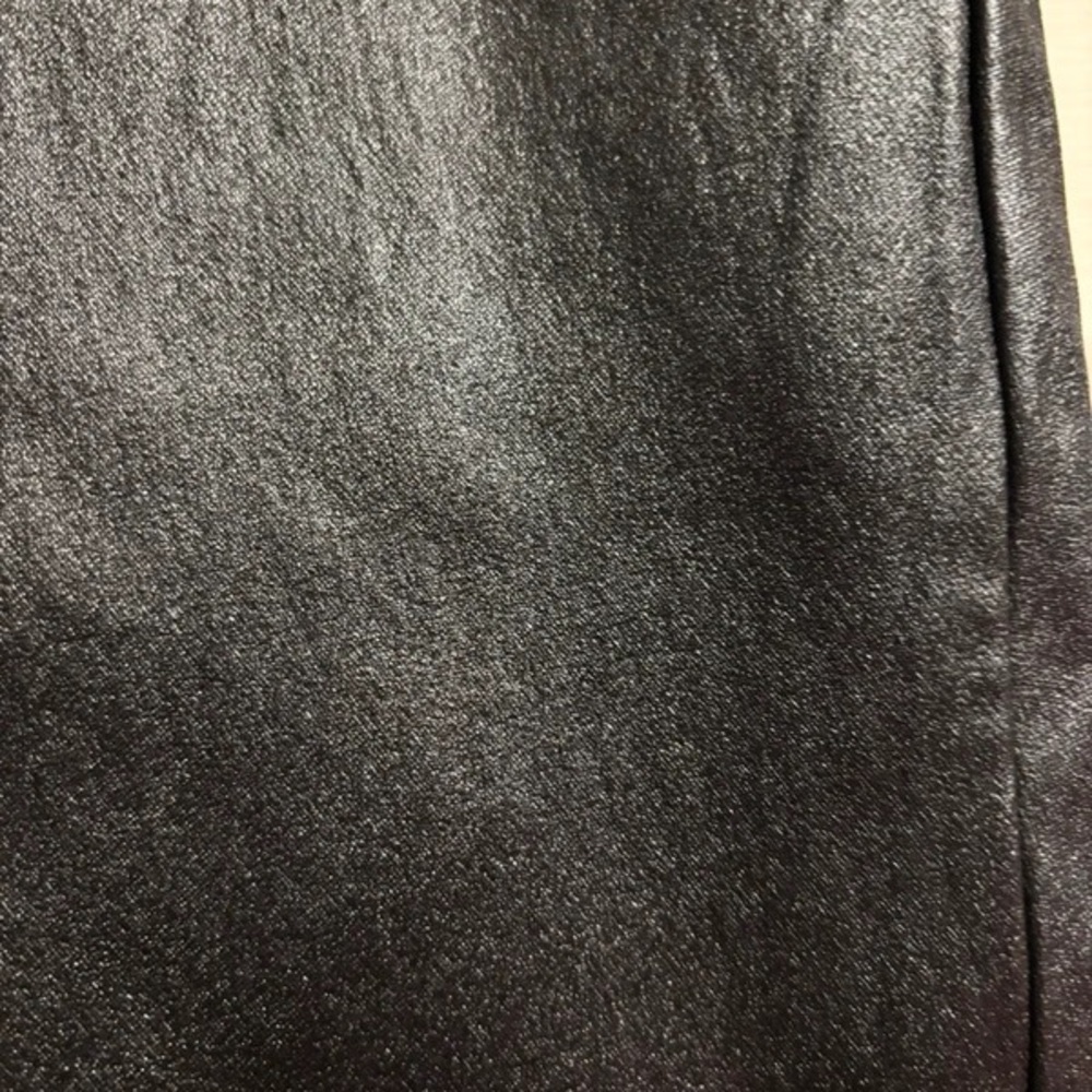Shinestar Black Faux Leather Skinny Jeans - Picture 2 of 3